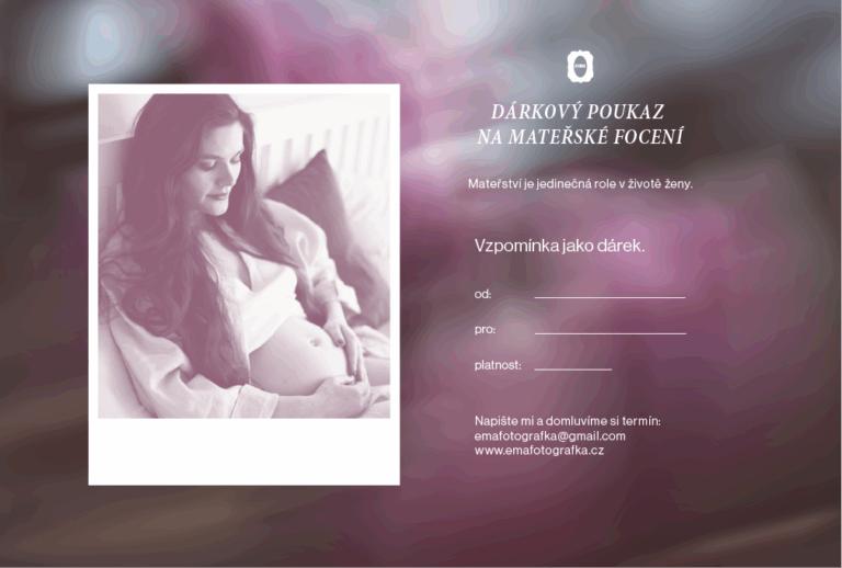 dárkový poukaz focení