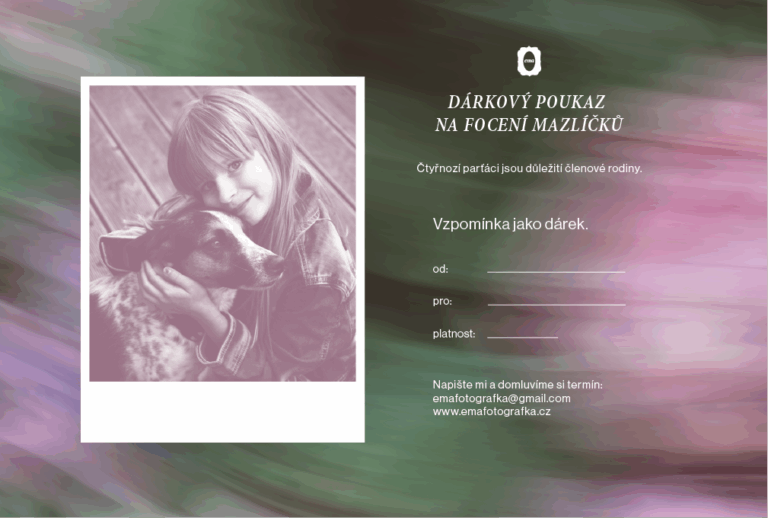 dárkový poukaz focení