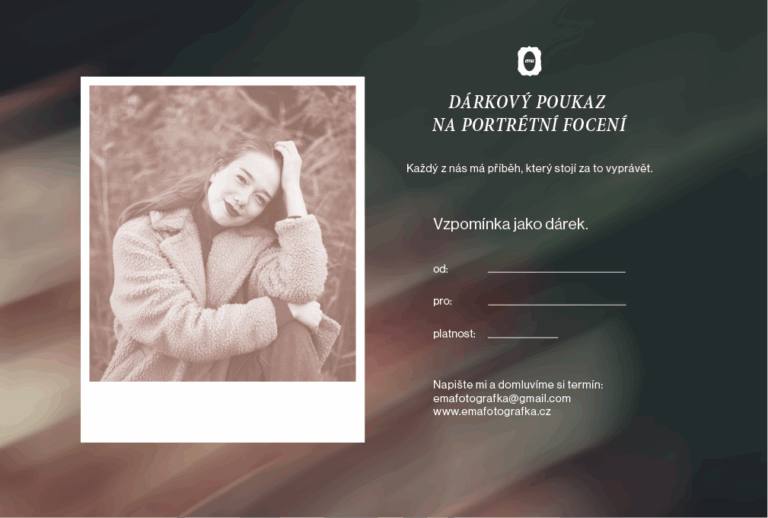 dárkový poukaz focení