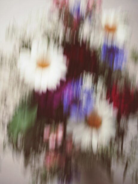 abstrakce barevná kytice